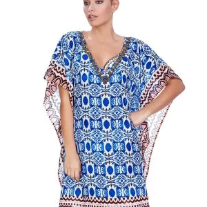 Fantasie Kaftan Averio Cobalt Beach Dress - Size - M - New Tags