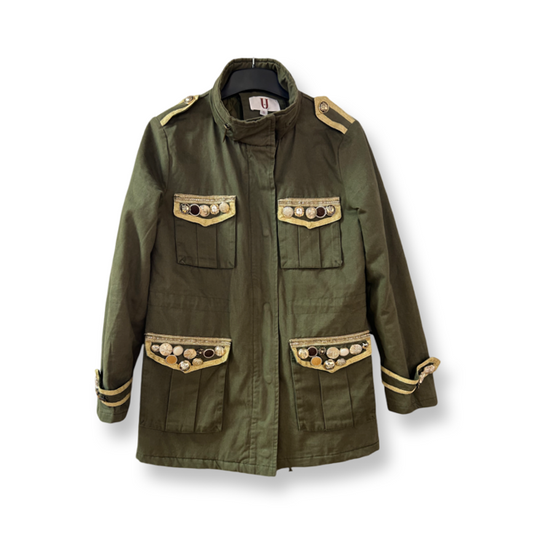 Forever Unique Khaki Military Jacket - Size - S - Preloved