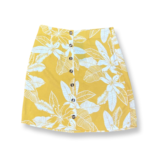 Fredafunk Yellow Mini Skirt - Size - 8 - Preloved