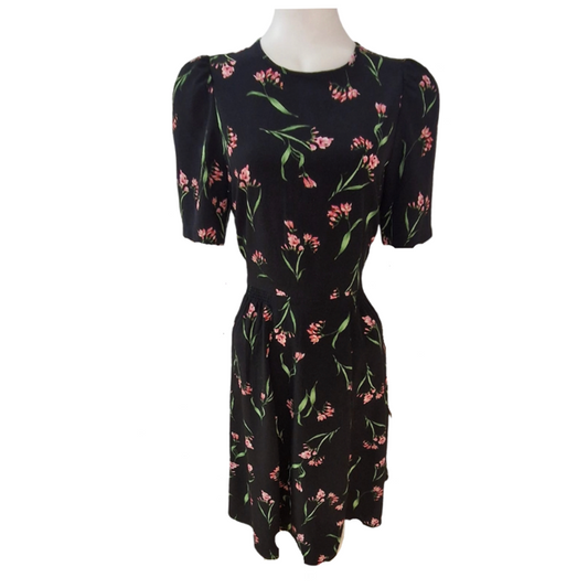 H & M Floral Dess - Size -10 - Preloved