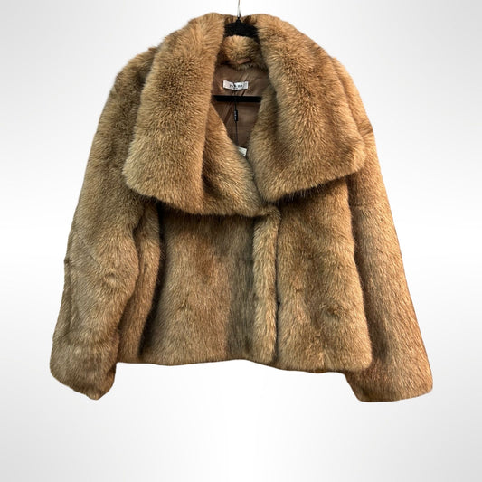 Taupe Faux Fur  Jacket - One Size - New