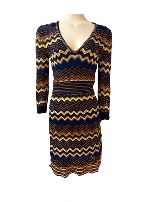 Karen Millen  Zig Zag Knit Dress -Size - 10 - Preloved
