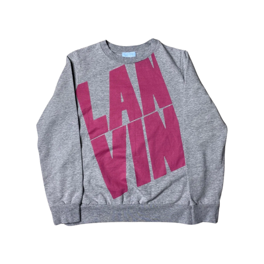 Lanvin Youth Grey Sweatshirt - Age 6 Girl/Boy - Preloved