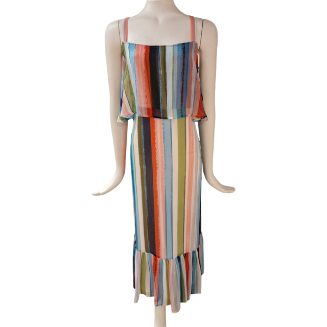 M & S Multi Coloured Dress - Size - 16 - Preloved