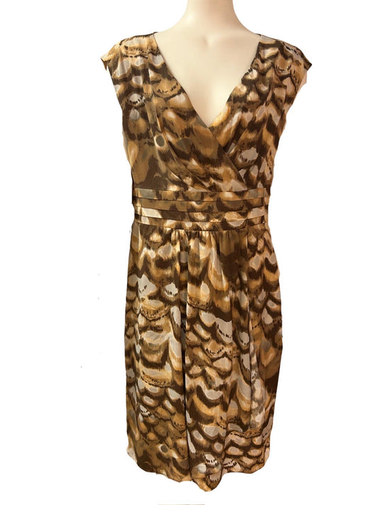 M & Co Chocolate Sleeveless Dress - Size - 16 - New Tags