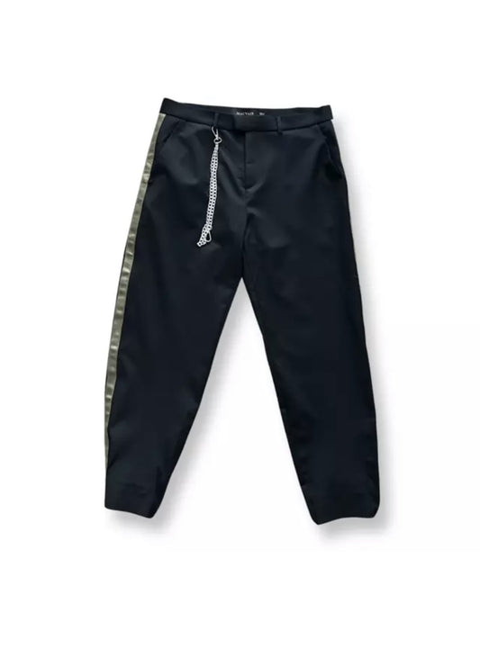 Mauvais Black Cropped Trousers - Size - 32 - New Tags