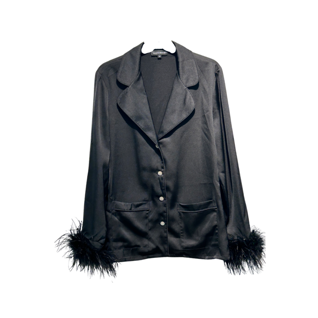 Nadine Merabi Black Darcie Pyjamas - Size - M - New Tags