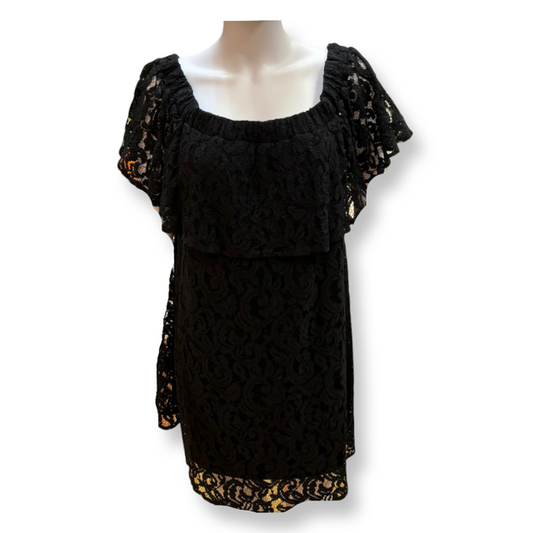 Papaya Lace Dress off Shoulder - Size - 16 - Preloved