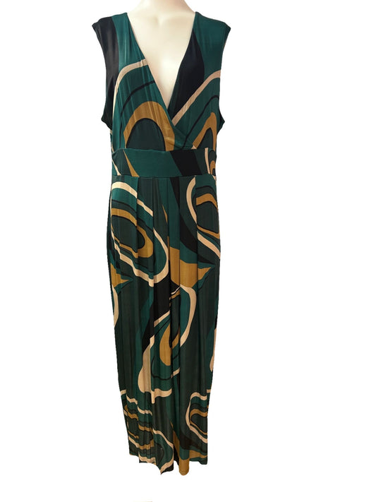 Phase Eight Long Jersey Dress - Size -18 - Preloved
