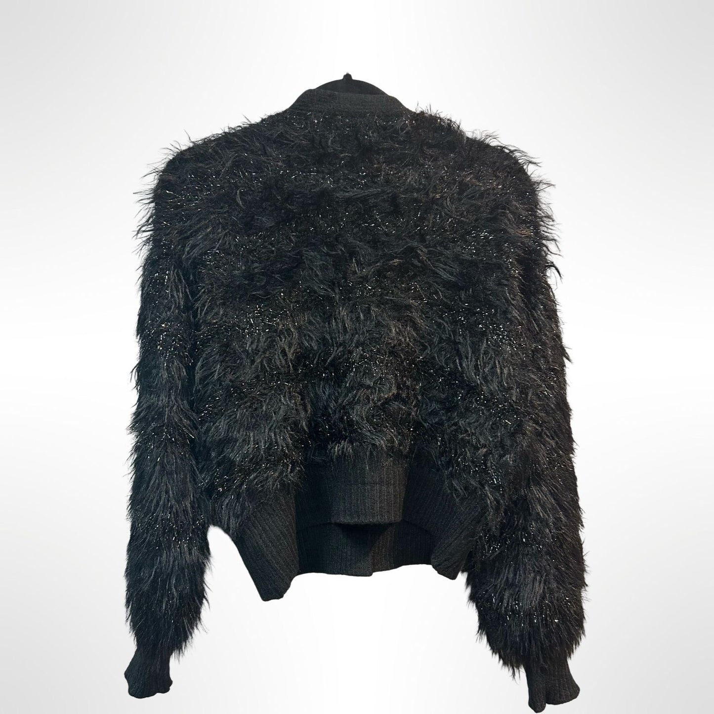 Soft Faux Fur Panelled Cardigan - New